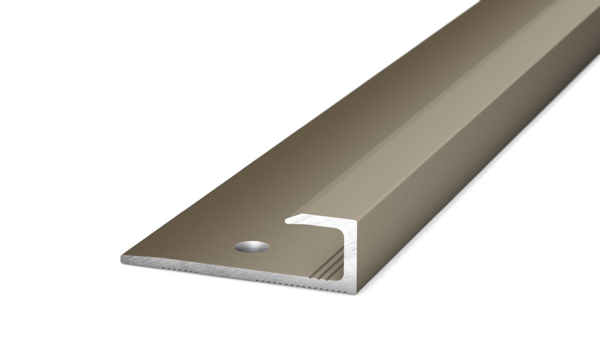 Prinz Einschubprofil 27 x 8,4 mm - Nr. 144 - Edelstahl matt - 100 cm