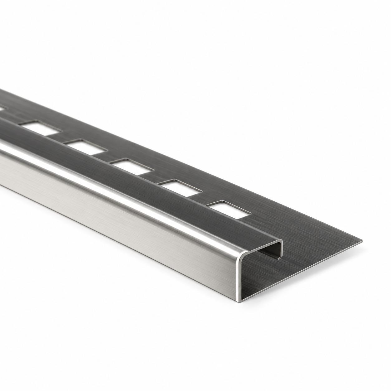 Quadratprofil Edelstahl „Q-Typ“ 10 mm, abgerundet - Edelstahl poliert