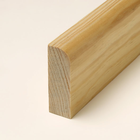 solid wood skirting 60mm with rounded front edge varnished pine solid wood skirting 60mm with rounded front edge varnished pine