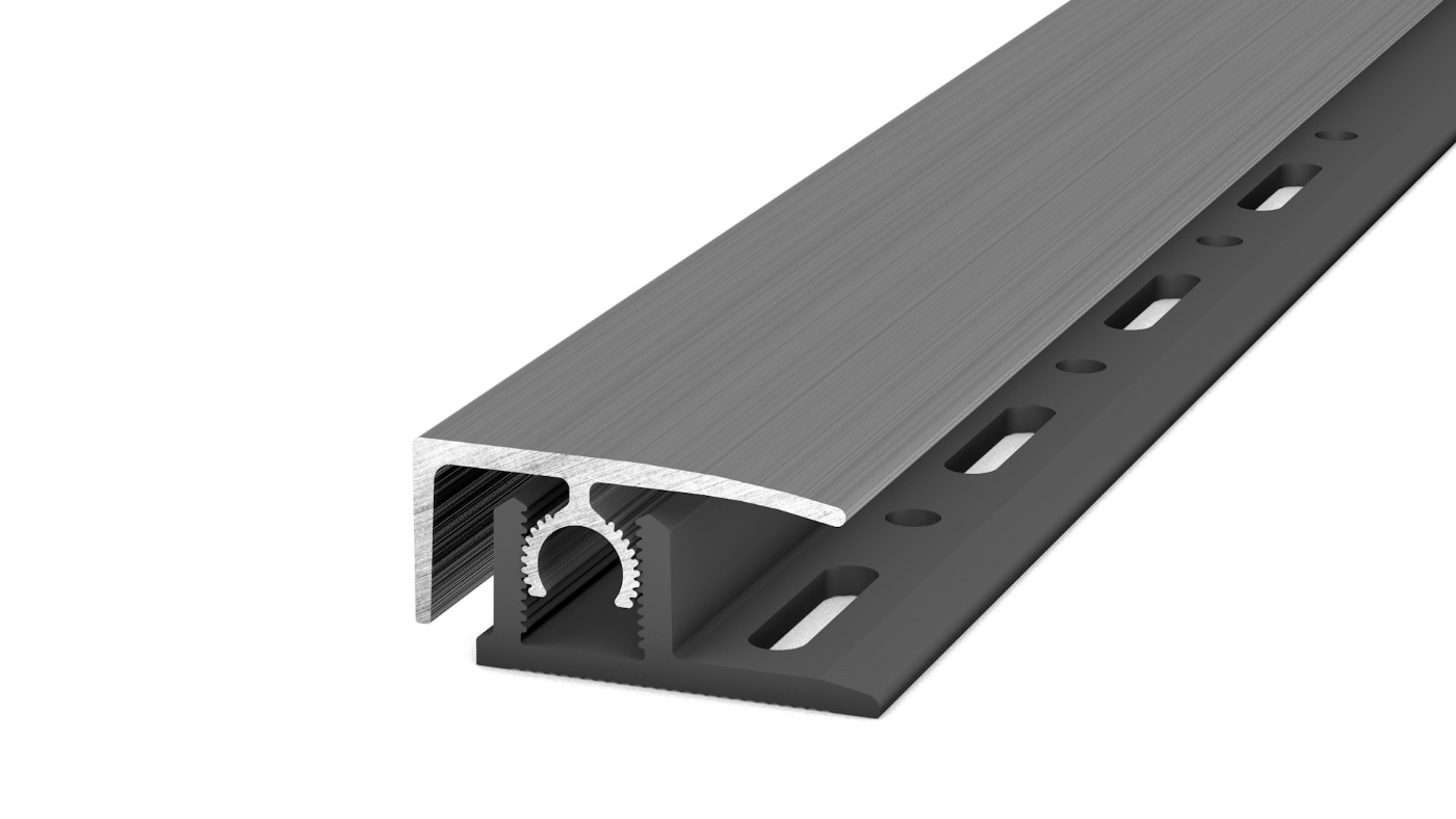 Border profile high-grade steel brushed 0.90m Border profile high-grade steel brushed 0.90m
