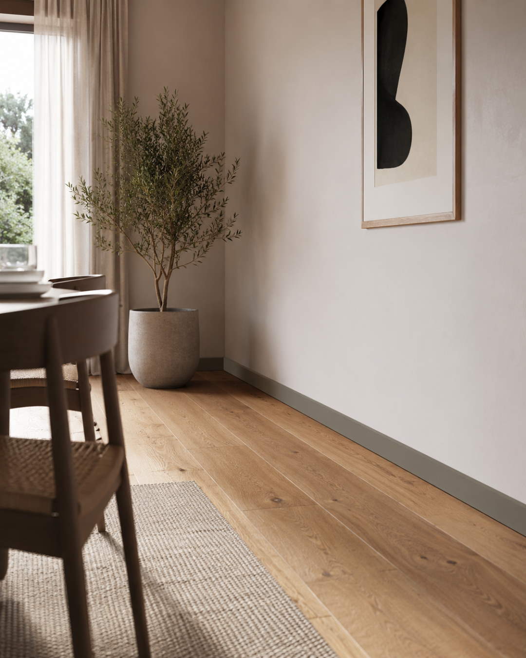 Decor skirting 60 mm olive