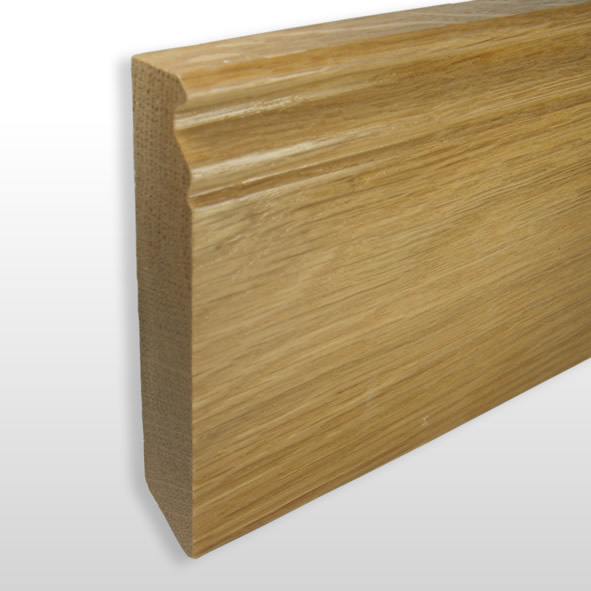 solid wood skirting 100mm with Berlin profile varnished oak solid wood skirting 100mm with Berlin profile varnished oak