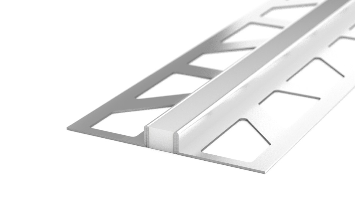Stainless steel expansion joint - silicone joint - for 4.5mm coverings - silver-grey 3m Stainless steel expansion joint - silicone joint - for 4.5mm coverings - silver-grey 3m