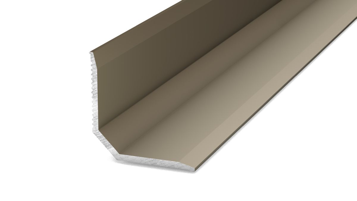 Prinz Wandanschlussprofil 19,5 x 19,5 mm - Nr. 297 - Edelstahl matt - 100 cm