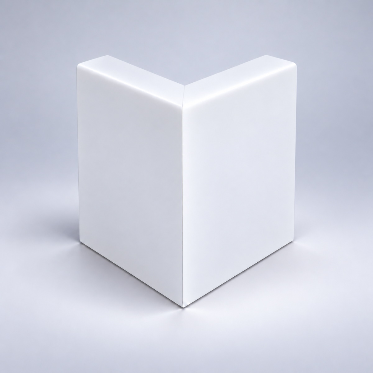 Außenecke für Abdeckleiste 100 mm, Weiß