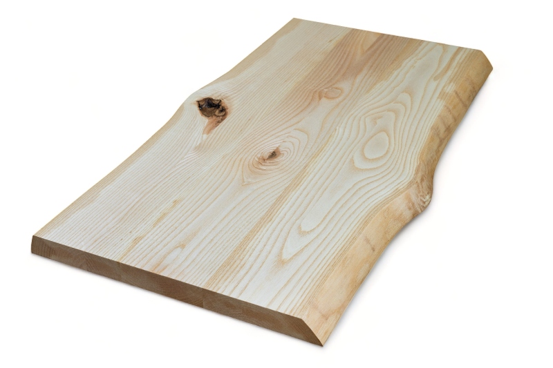Tree slice, ash slab 40 mm solid wood with tree edge - continuous slat Tree slice, ash slab 40 mm solid wood with tree edge - continuous slat