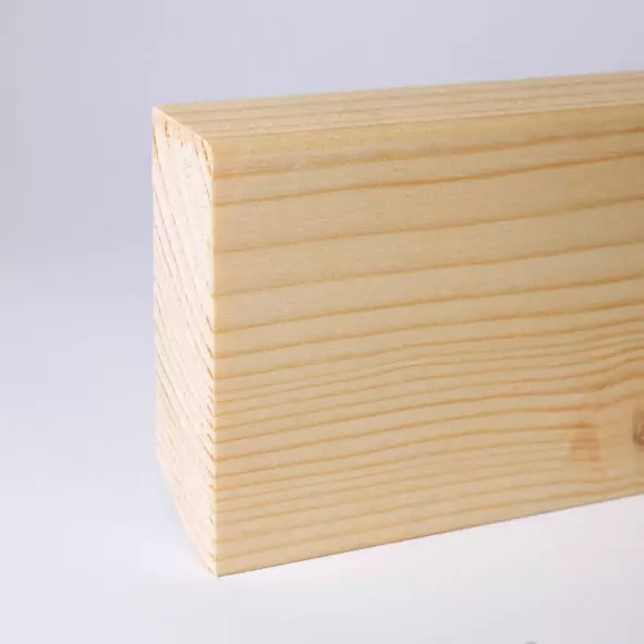 solid wood skirting 40 mm with chamfered front edge oiled pine