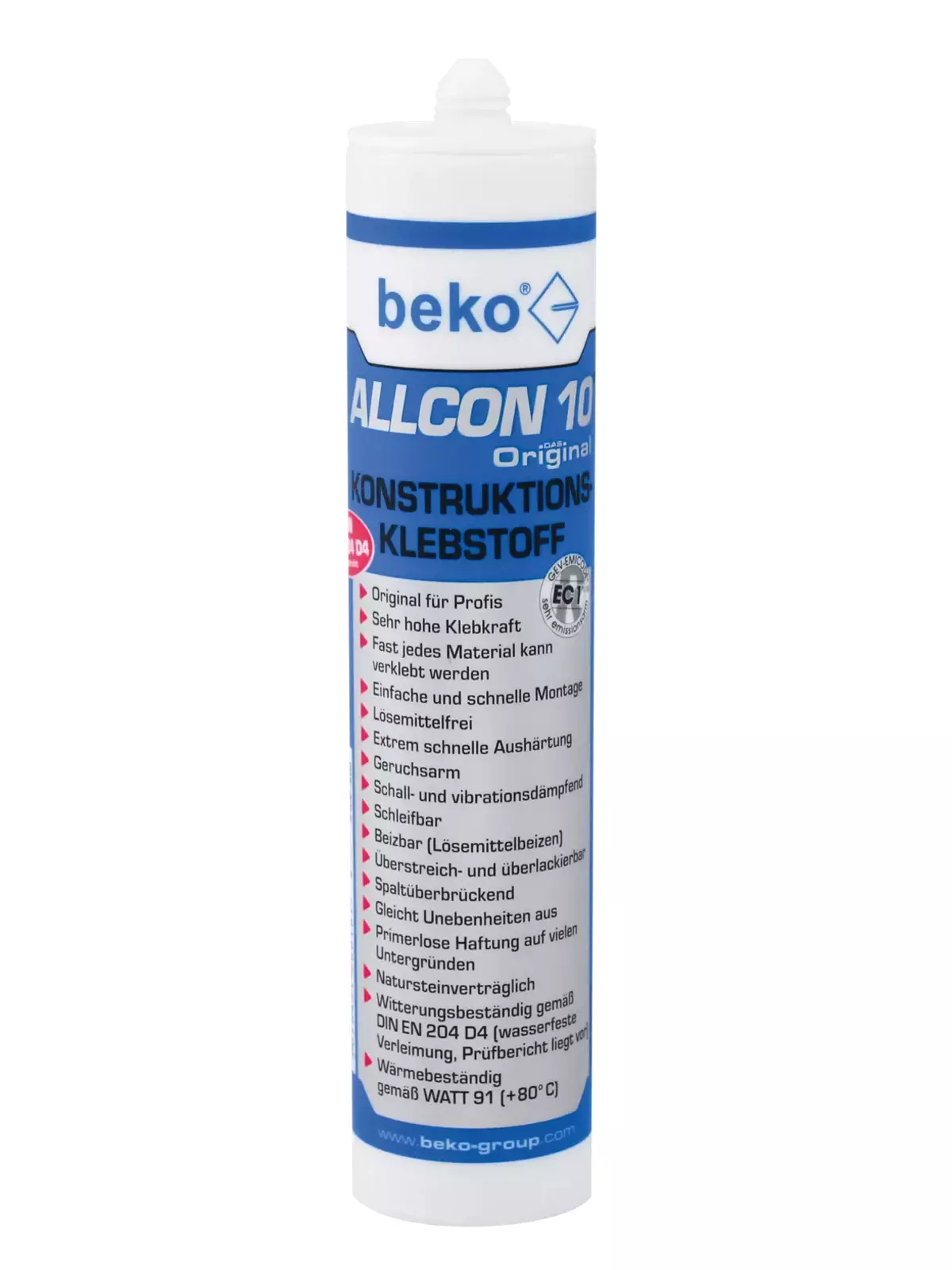 Beko Allcon 10 Konstruktionsklebstoff - 310 ml