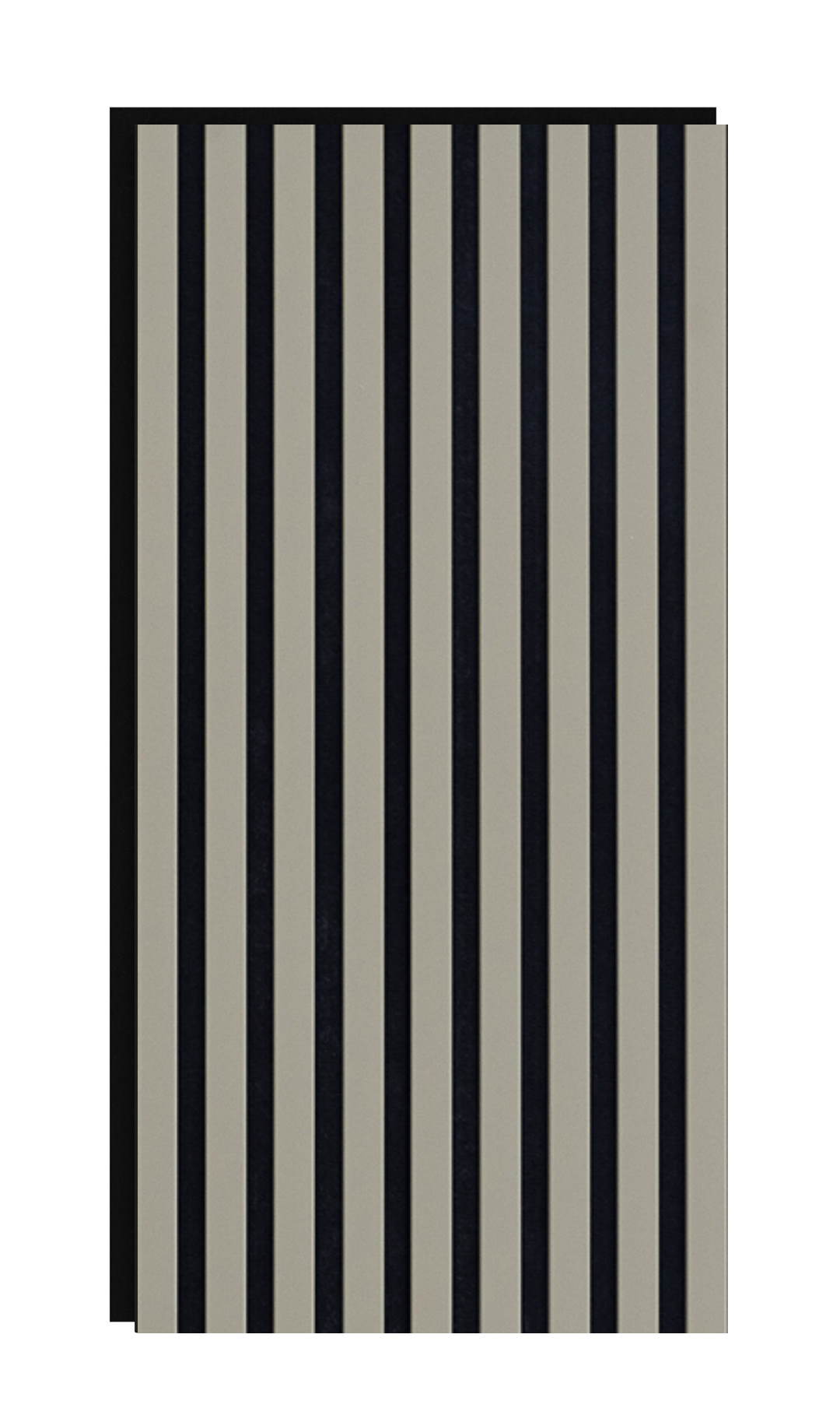 Akustikpaneel 800 x 400 mm Olive - Akustikfilz Schwarz - Wandverkleidung