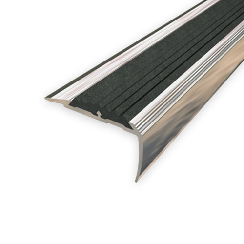 Stair nosing 40x20 with black rubber insert, 0.90 m Stair nosing 40x20 with black rubber insert, 0.90 m
