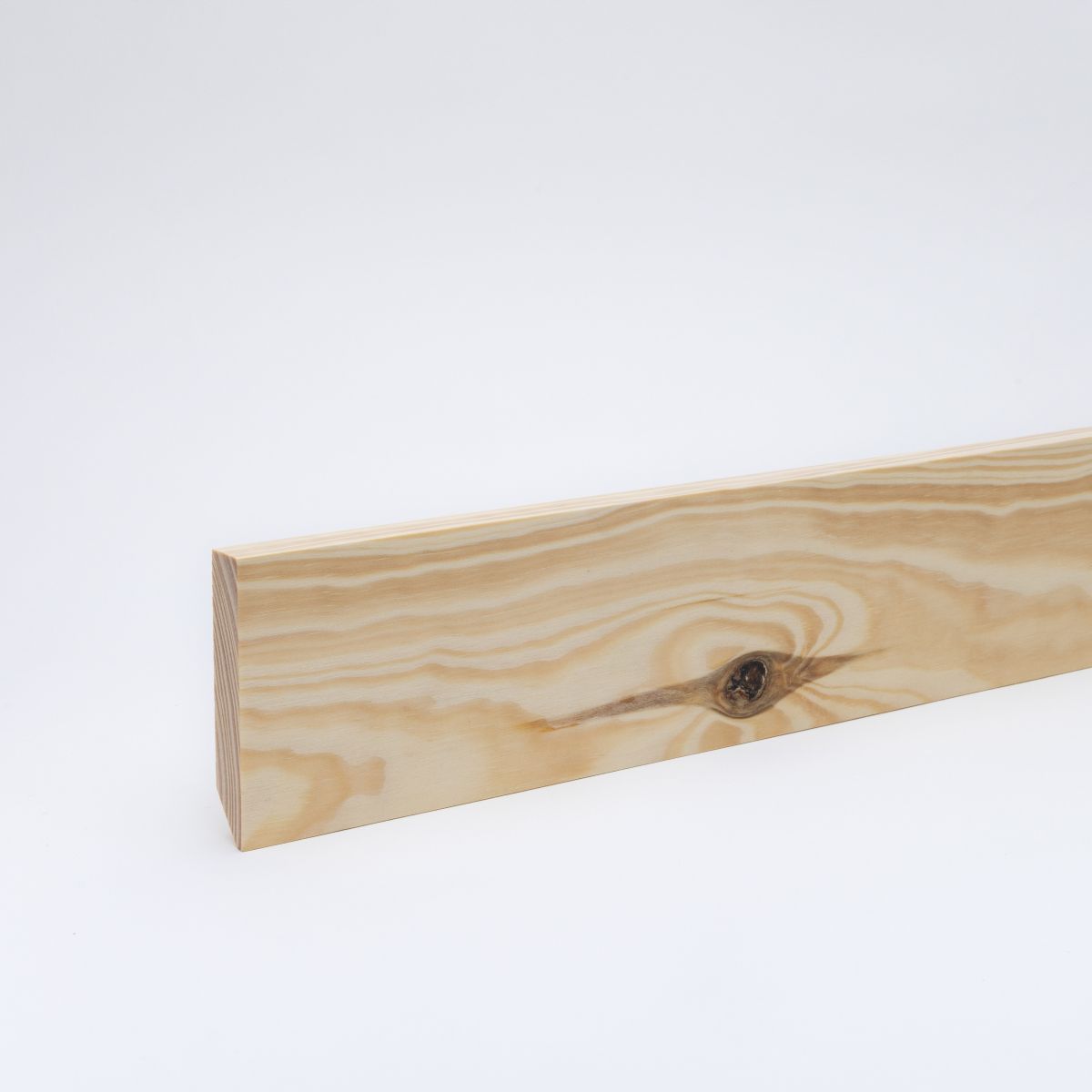 Solid wood skirting square 90mm - pine lacquered Solid wood skirting square 90mm - pine lacquered