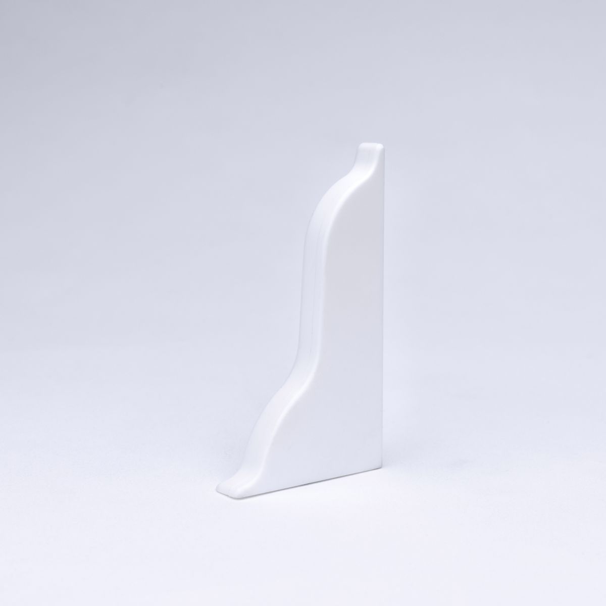left end cap for duo flexi-profiles 54mm white left end cap for duo flexi-profiles 54mm white