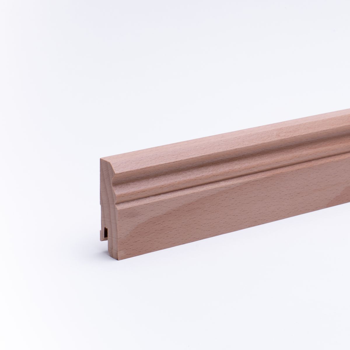 Sockelleiste Berliner Profil 60mm - Buche gelackt