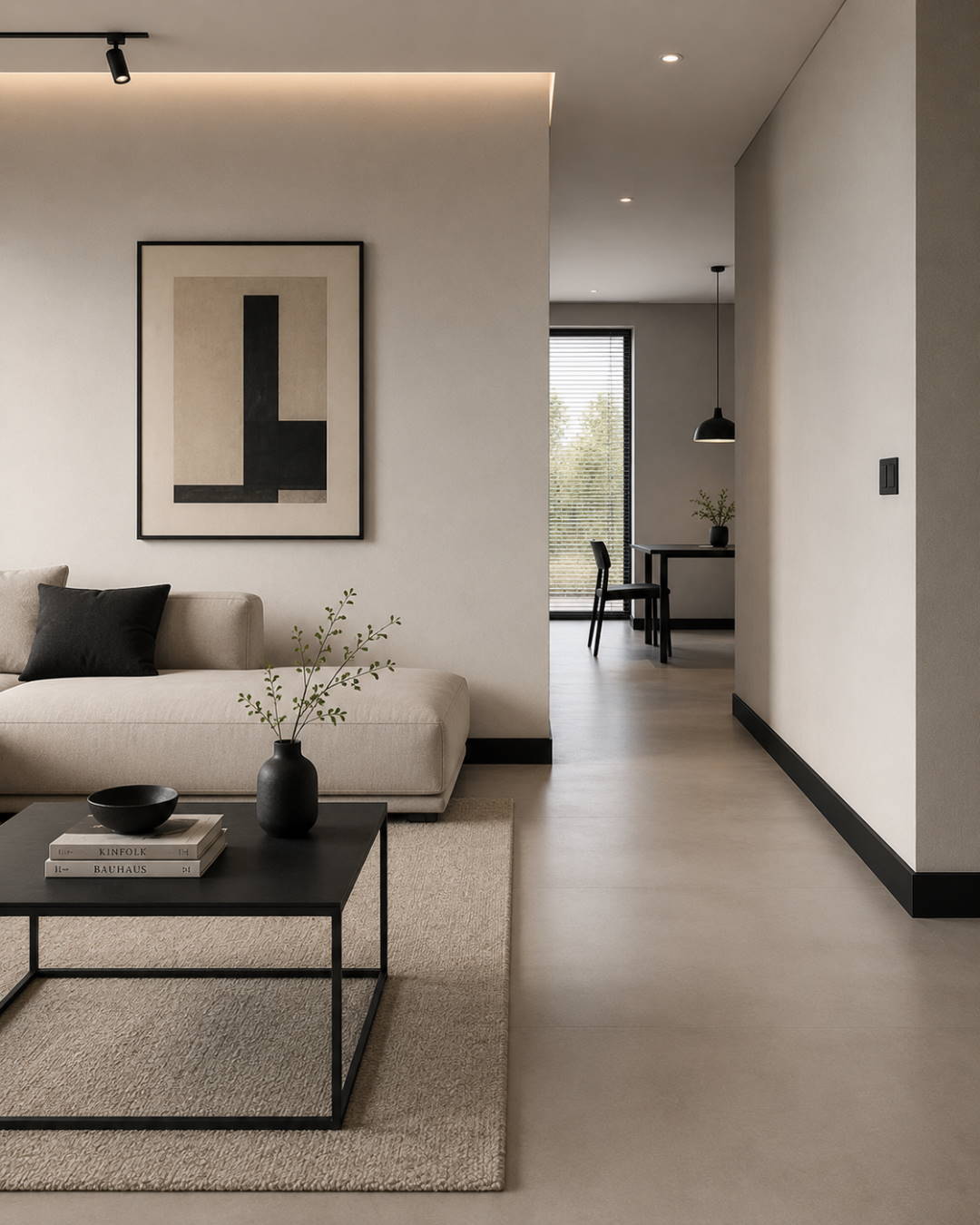 Decor skirting 60 mm Black