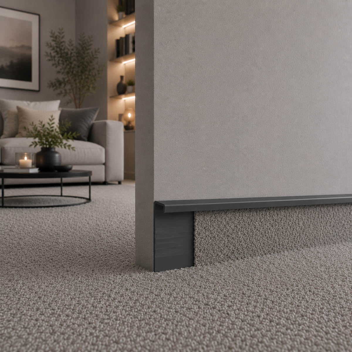 Floorcovering flexi-profile grey