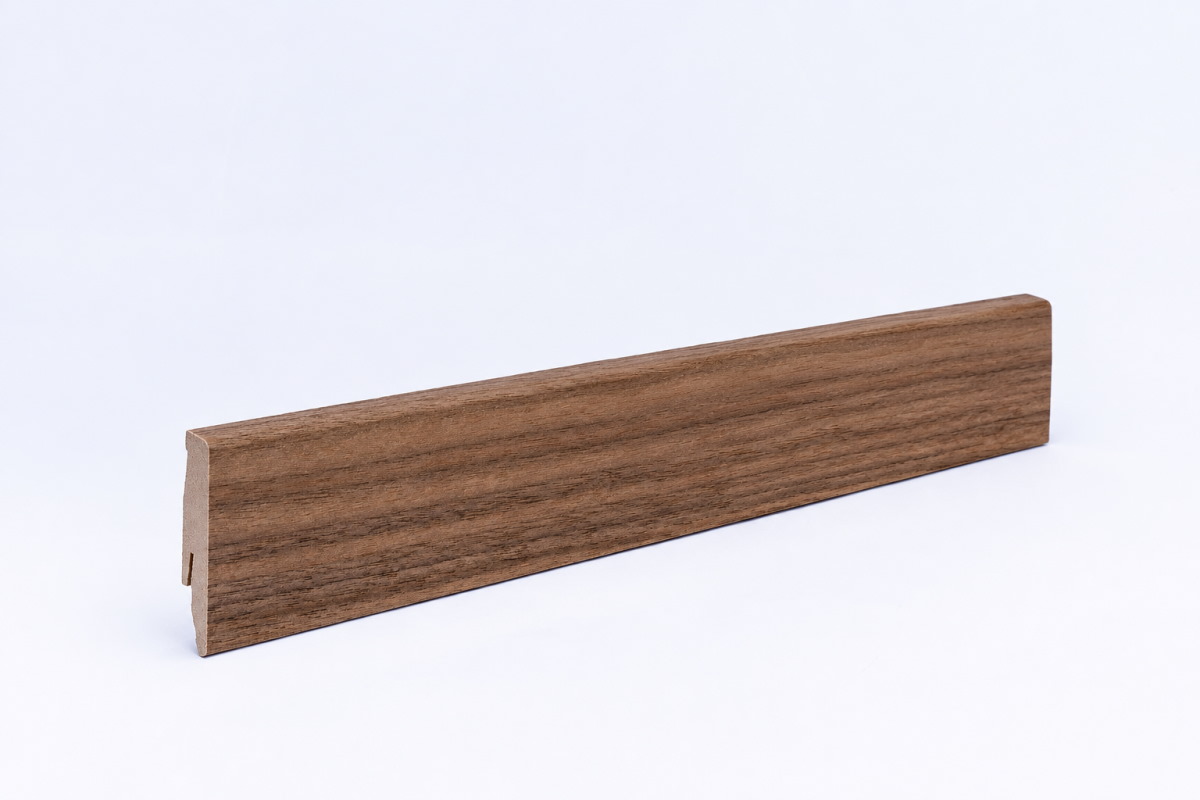 Veneer skirting 60mm untreated walnut