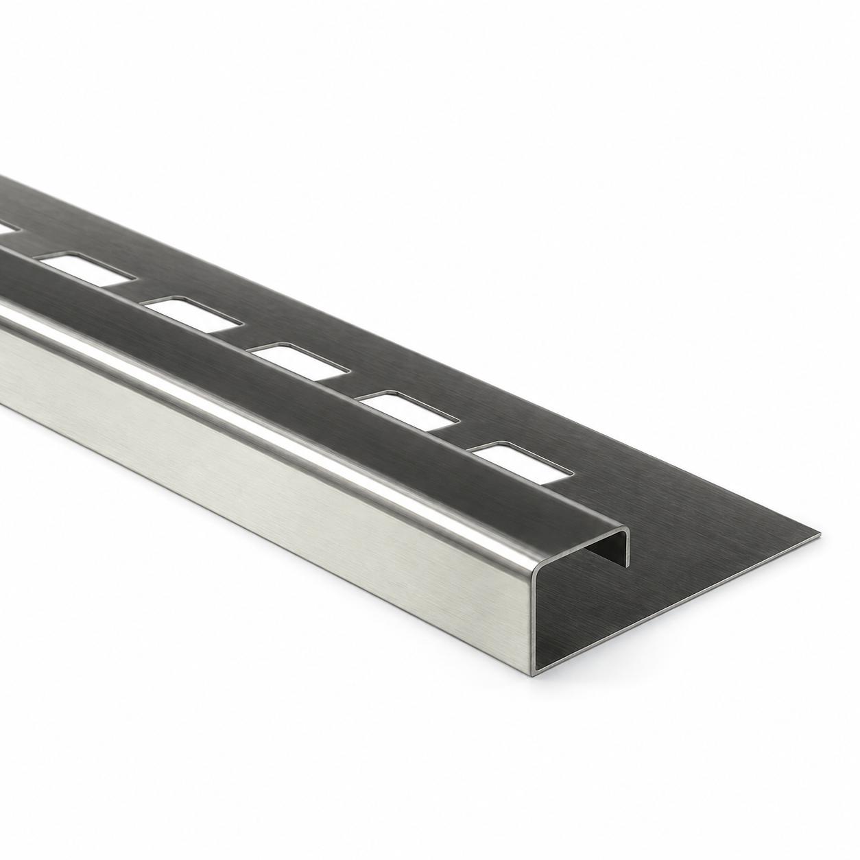 Quadratprofil Edelstahl „Q-Typ“ 12 mm, abgerundet - Edelstahl poliert
