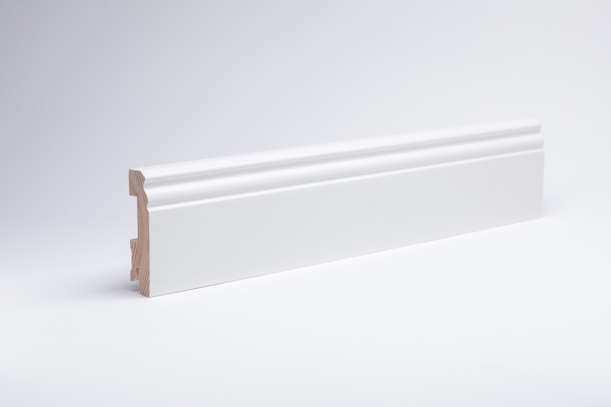 White skirting boards