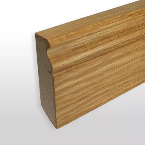 Sockelleiste Berliner Profil 80mm - Eiche geölt