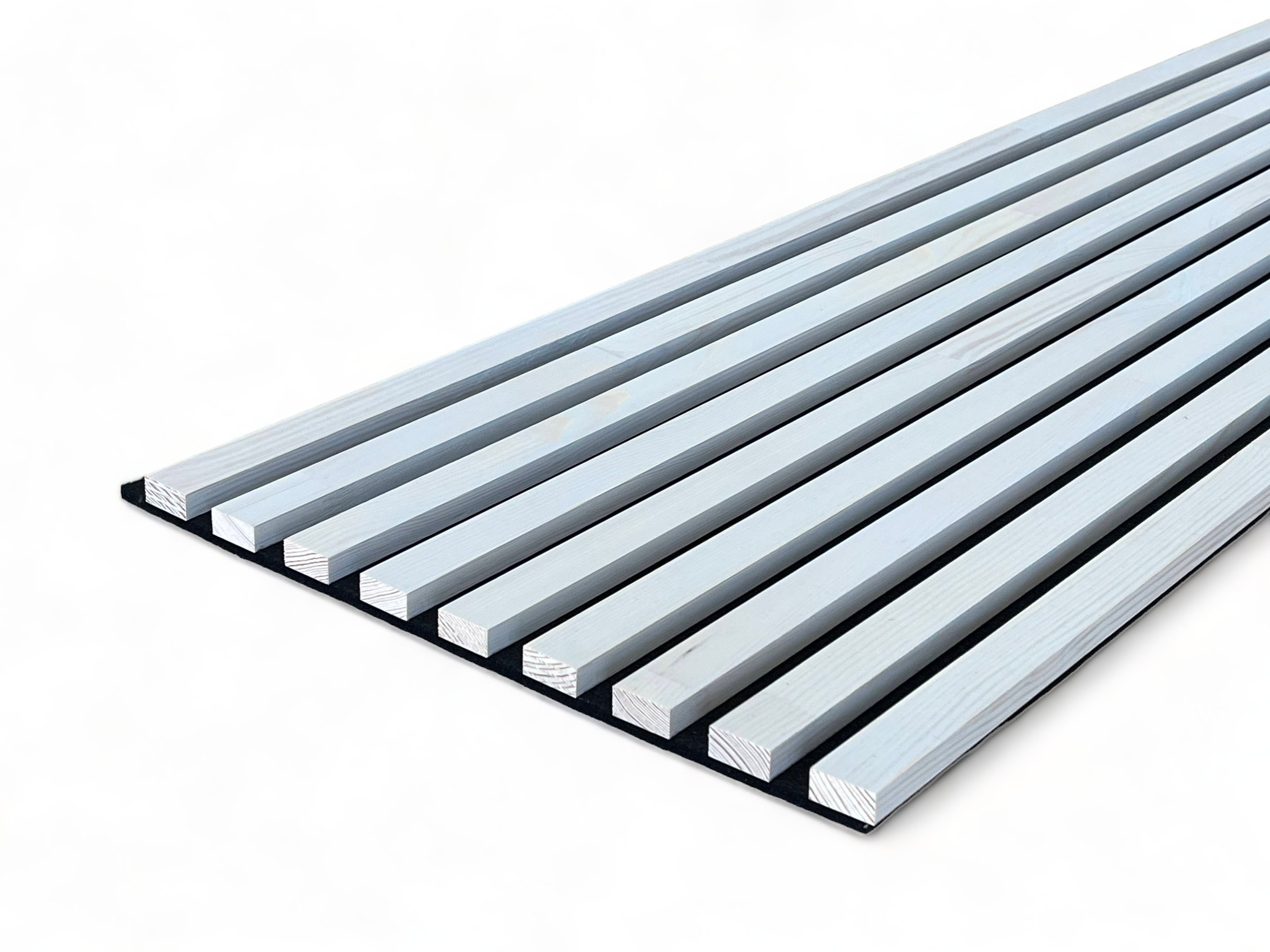 Solid wood acoustic pine panel Sample - Moon White Solid wood acoustic pine panel Sample - Moon White
