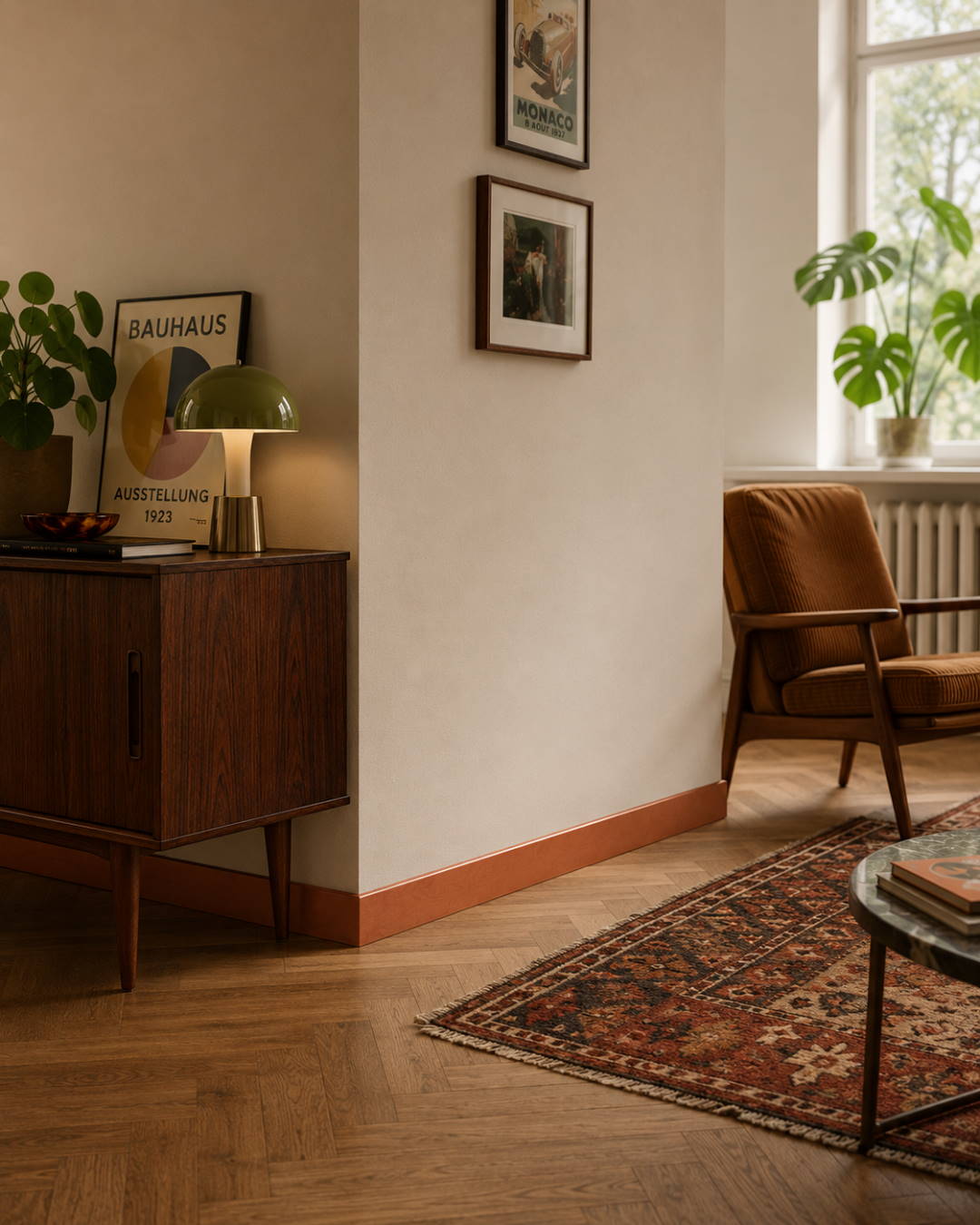 Decor skirting 60 mm copper