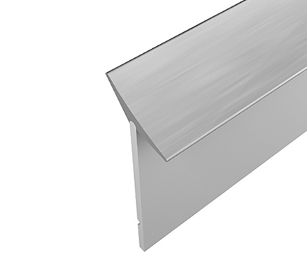 Sealing strip Niche profile for worktop 4.20m aluminium Sealing strip Niche profile for worktop 4.20m aluminium