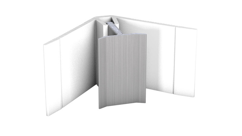 MuraTec aluminum internal angle, stainless steel - for covering thicknesses 6 - 9 mm MuraTec aluminum internal angle, stainless steel - for covering thicknesses 6 - 9 mm
