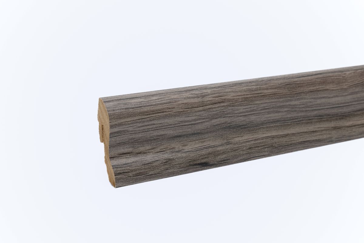 Sockelleiste mit Holzoptik 40mm Eiche Antik grau