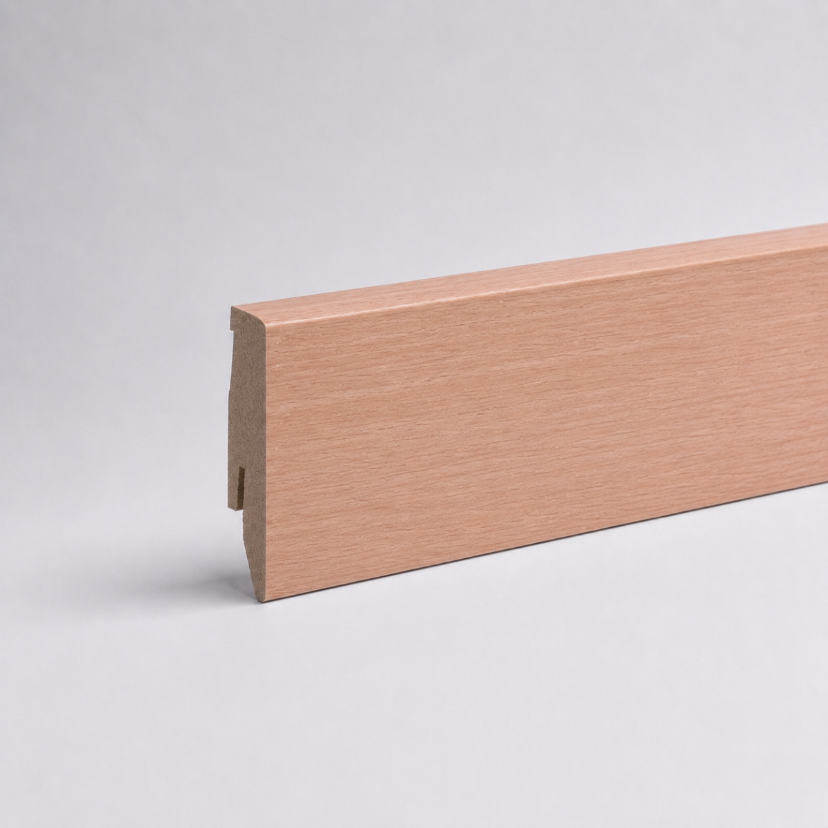 Sockelleiste mit Holzoptik 60 mm Buche gebeizt