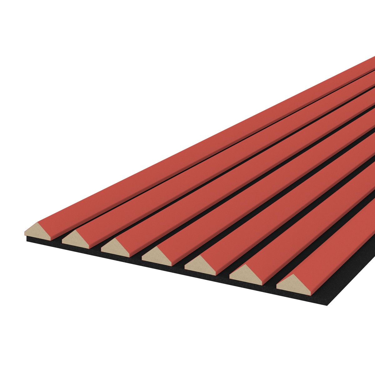 Akustikpaneel K2 - Filzfarbe Schwarz 2600x400mm - verschiedene Farben