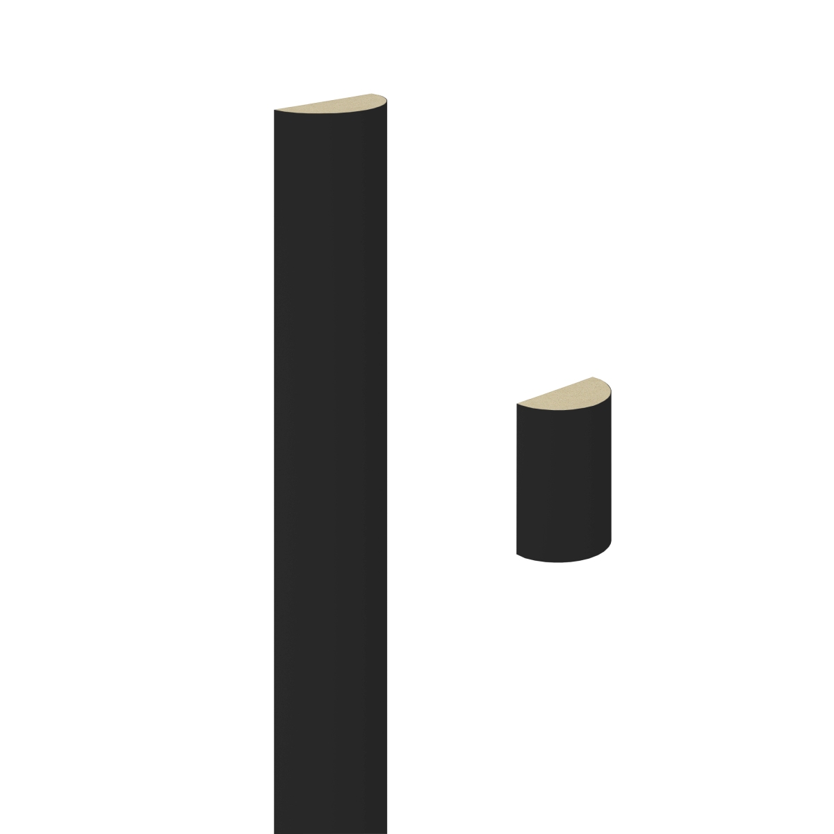 Wall cladding, lamella strip, wall lamella - Black Wall cladding, lamella strip, wall lamella - Black