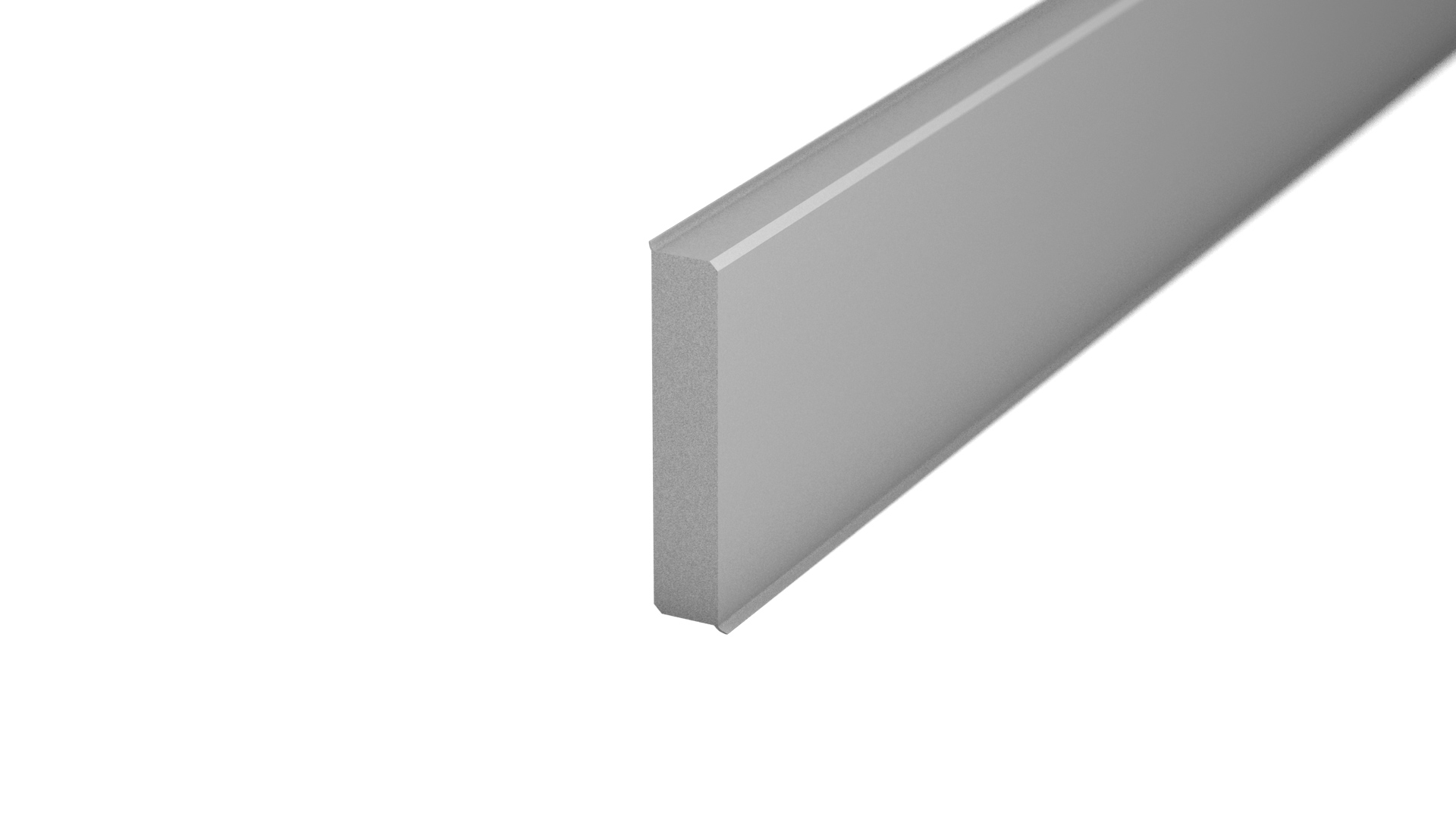 Hard foam skirting board TONDO - 60mm - Grey Hard foam skirting board TONDO - 60mm - Grey