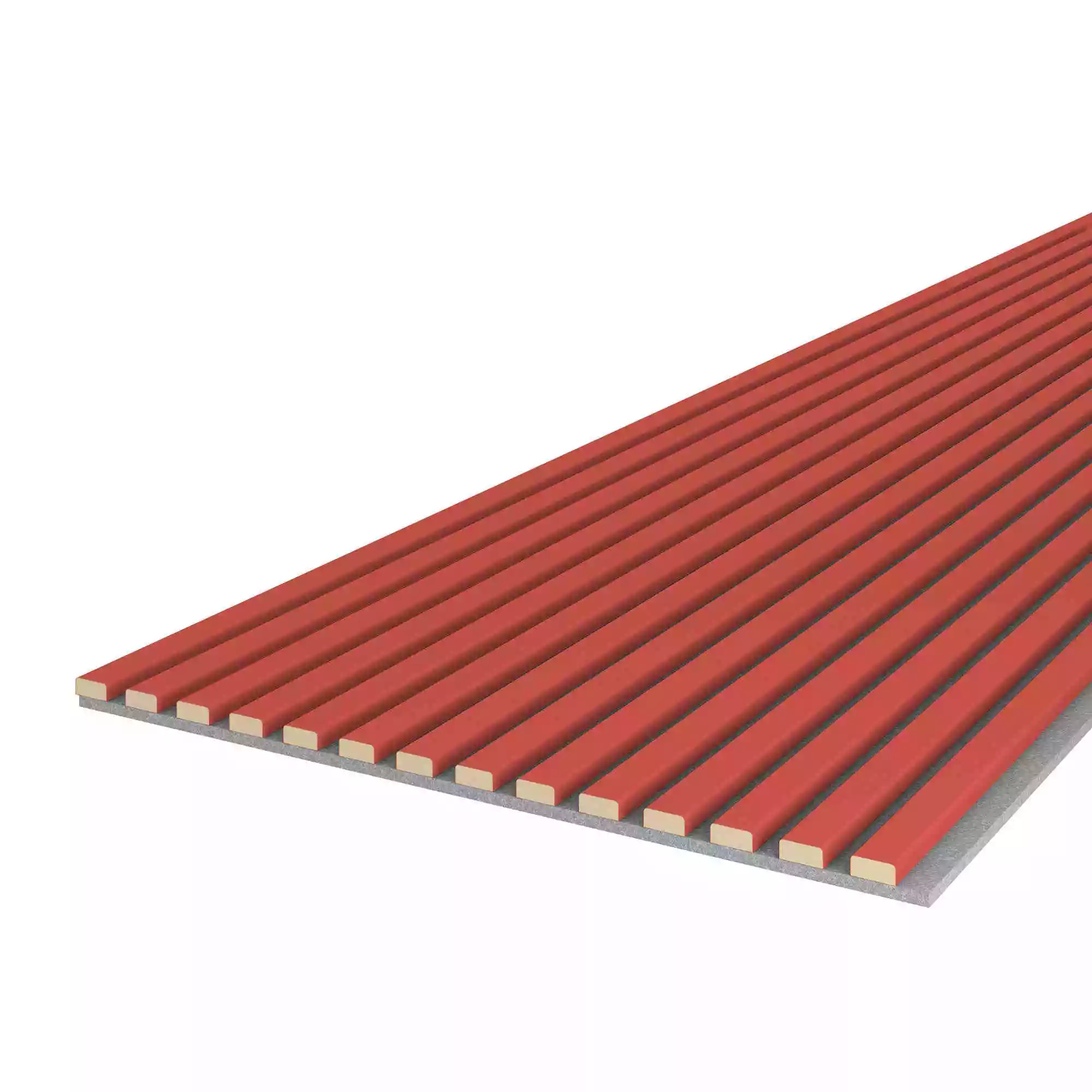 Acoustic panel 2400 x 600 mm Coral - Acoustic felt Grey