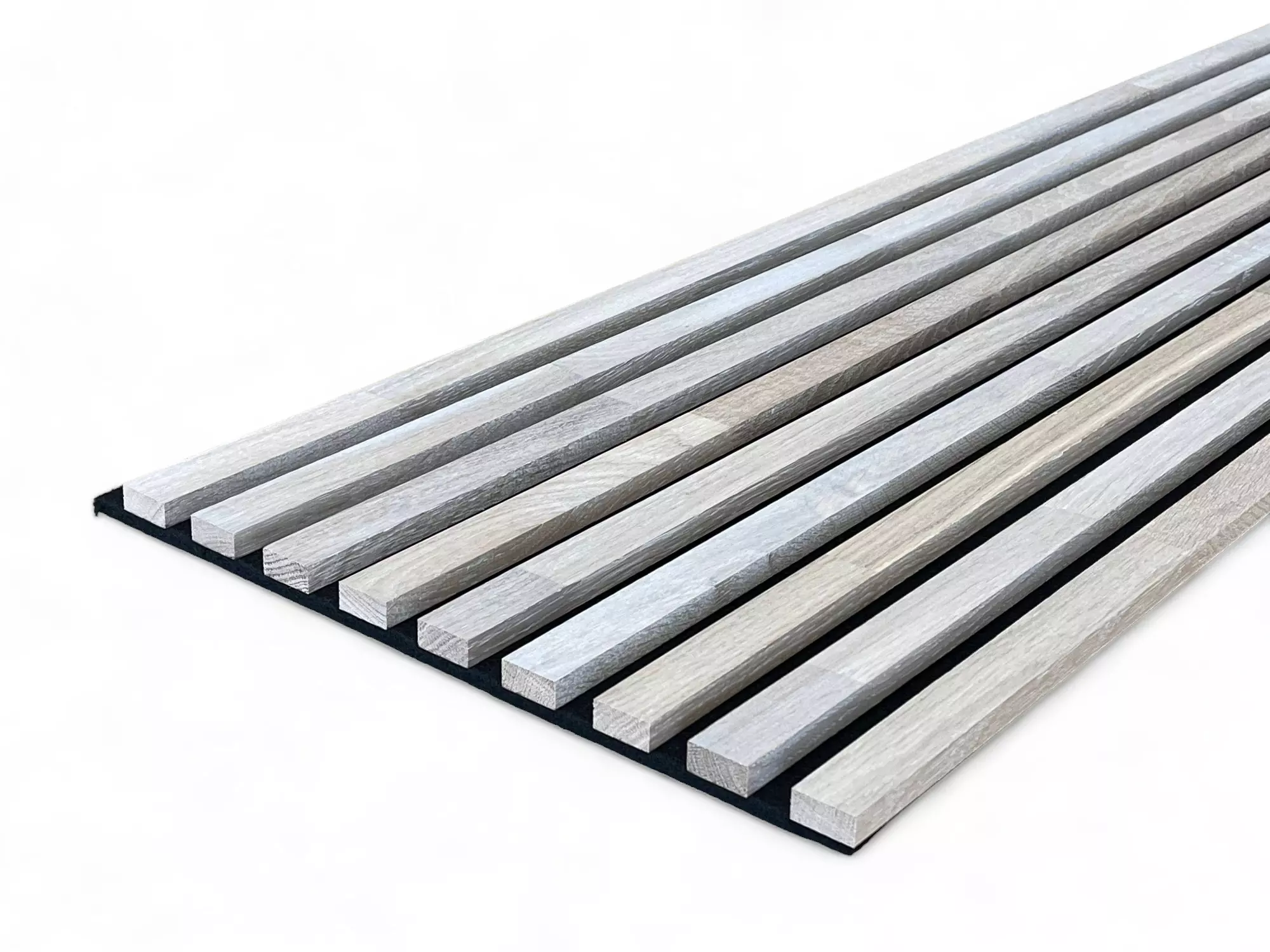 Muster für Massivholz Akustikpaneele Eiche natur - Light White