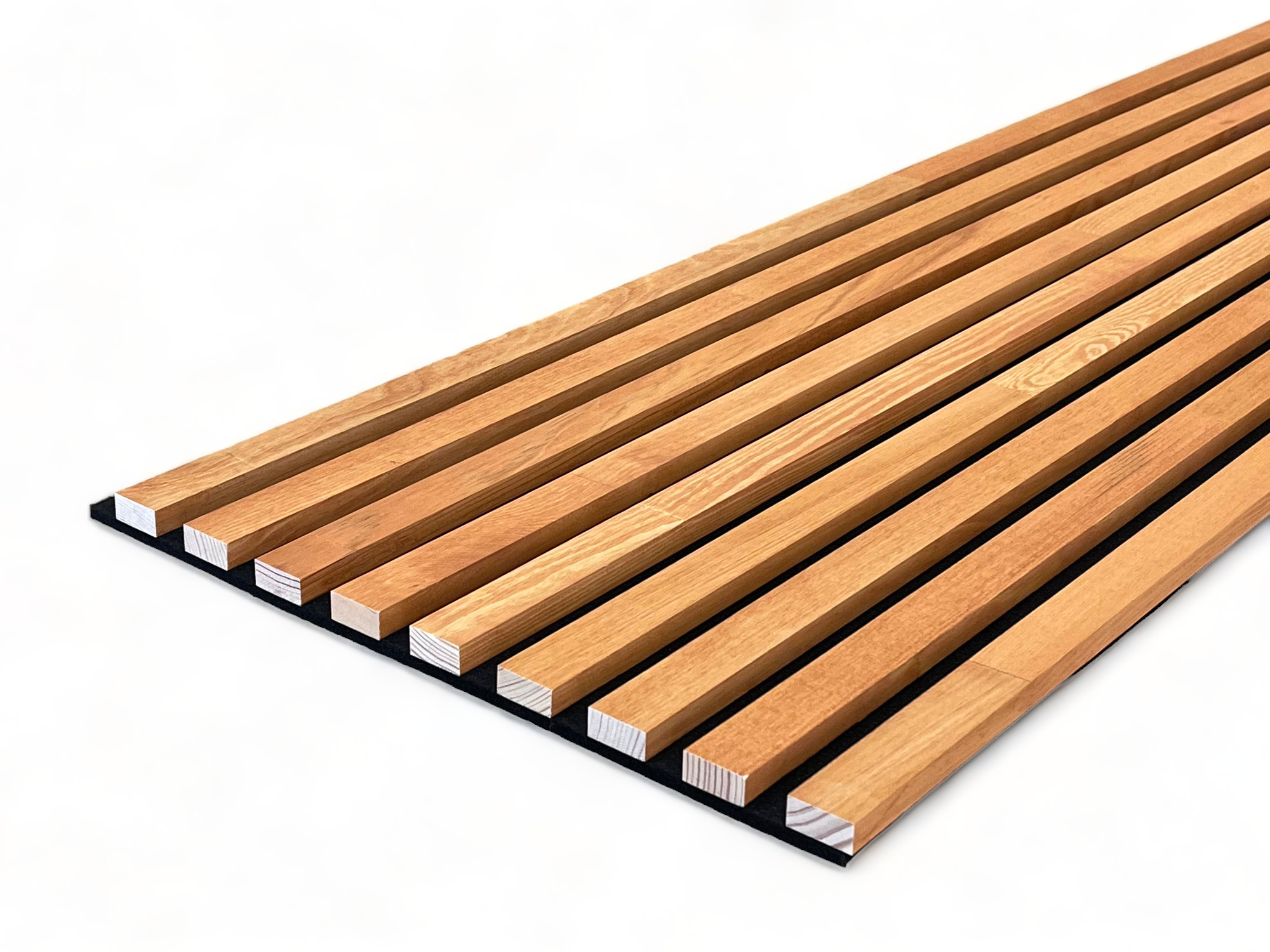 Solid wood acoustic panels 2600 x 400 mm pine - Saffron Red Solid wood acoustic panels 2600 x 400 mm pine - Saffron Red