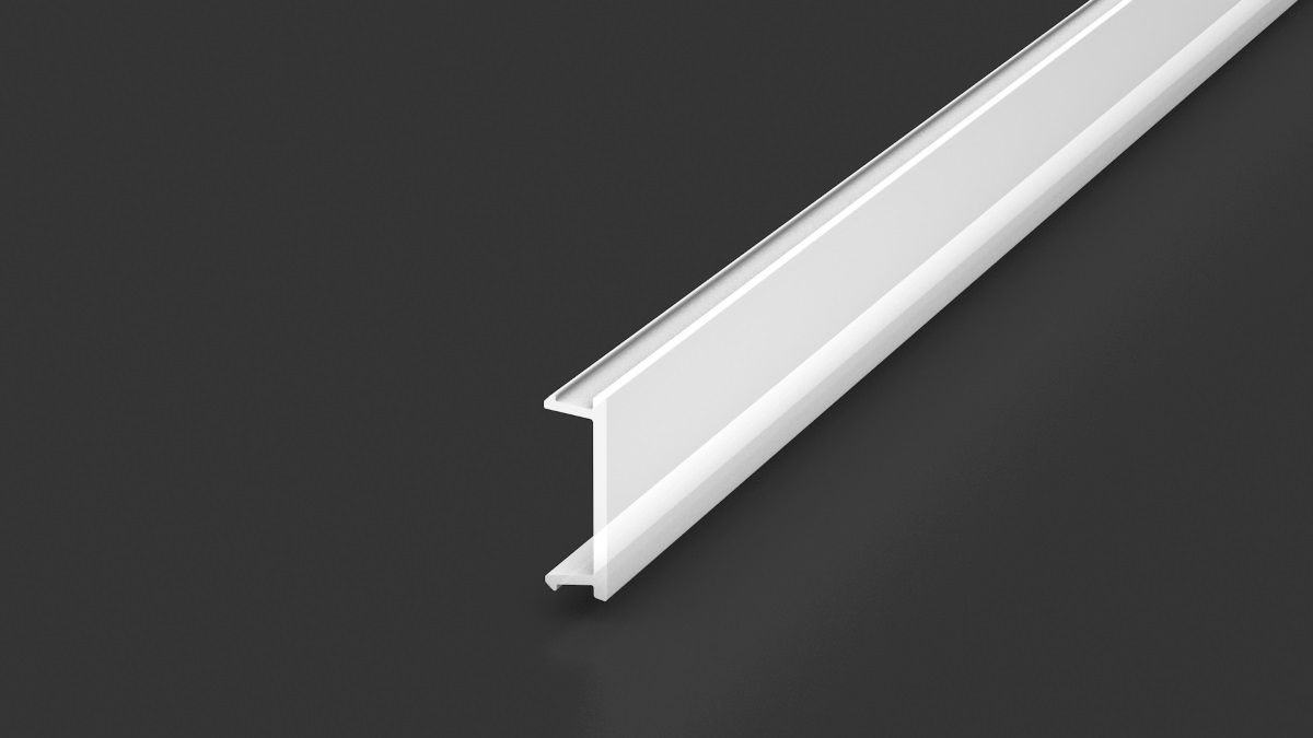 LED-Diffusor für Treppenkantenprofil - 2,50m LED-Diffusor für Treppenkantenprofil - 2,50m
