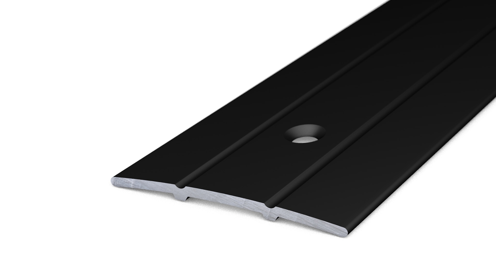 Prinz Übergangsprofil 38 mm - Nr. 132 - Schwarz RAL 9005 - 100 cm