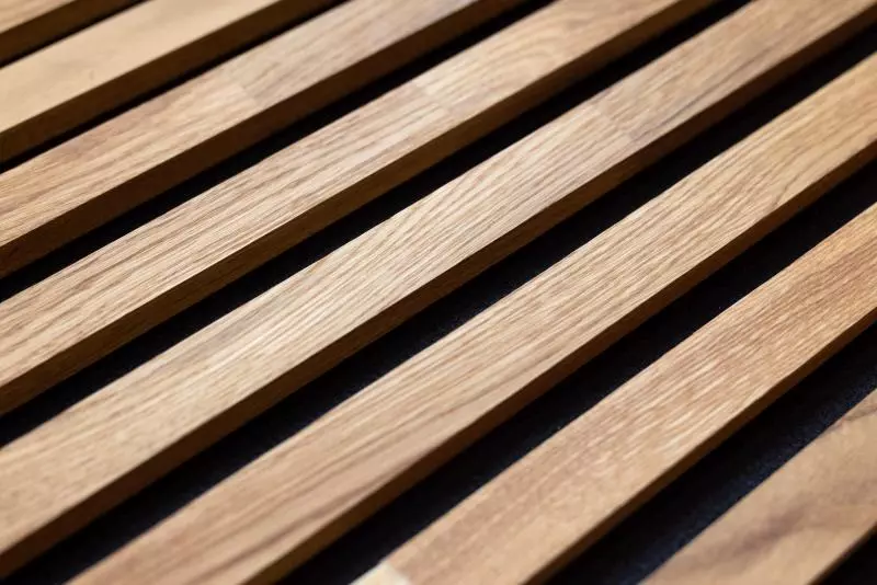 Massivholz Akustikpaneele 2600 x 400 mm Eiche natur - geölt