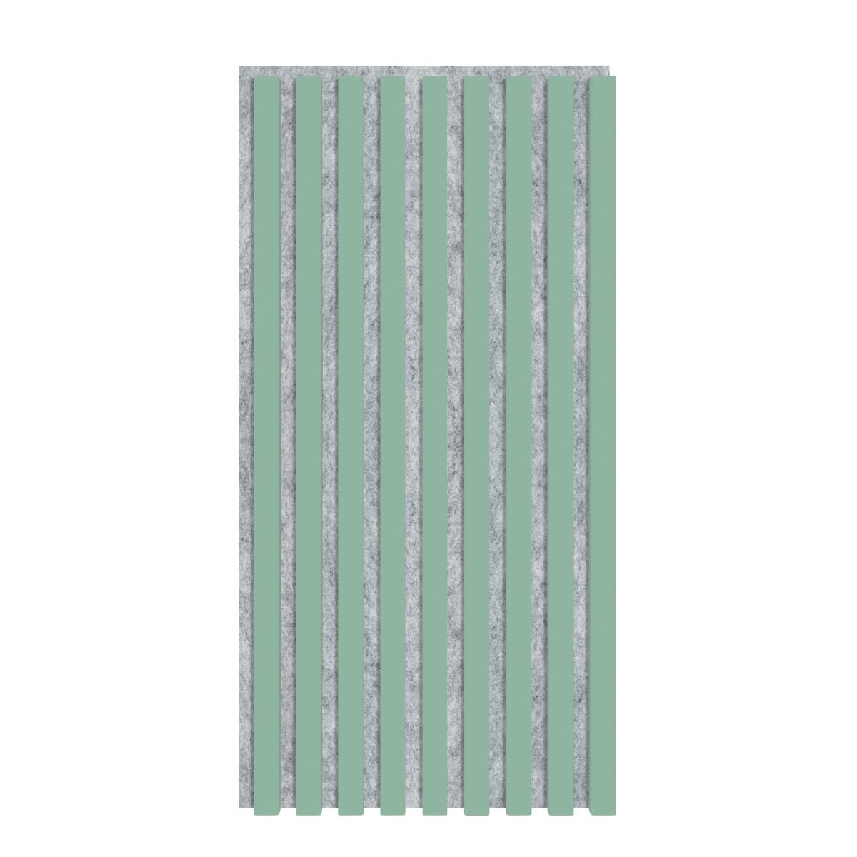 Akustikpaneel 800 x 400 mm Mint - Akustikfilz Grau - Wandverkleidung