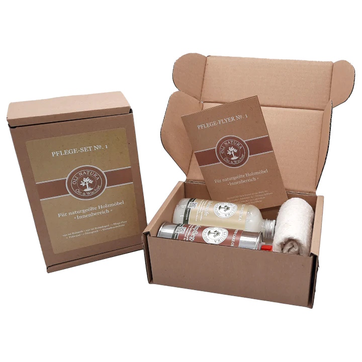 OLI NATURA care set No.1 with wood care oil OLI NATURA care set No.1 with wood care oil