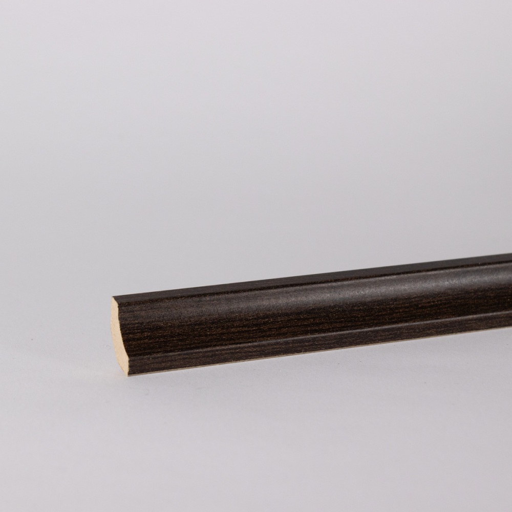 50 Stück Hohlkehlleiste 16.5x16.5 mm MDF-Träger Wenge