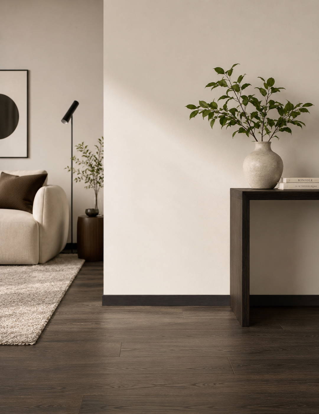 Skirting with wood optics 60 mm wenge