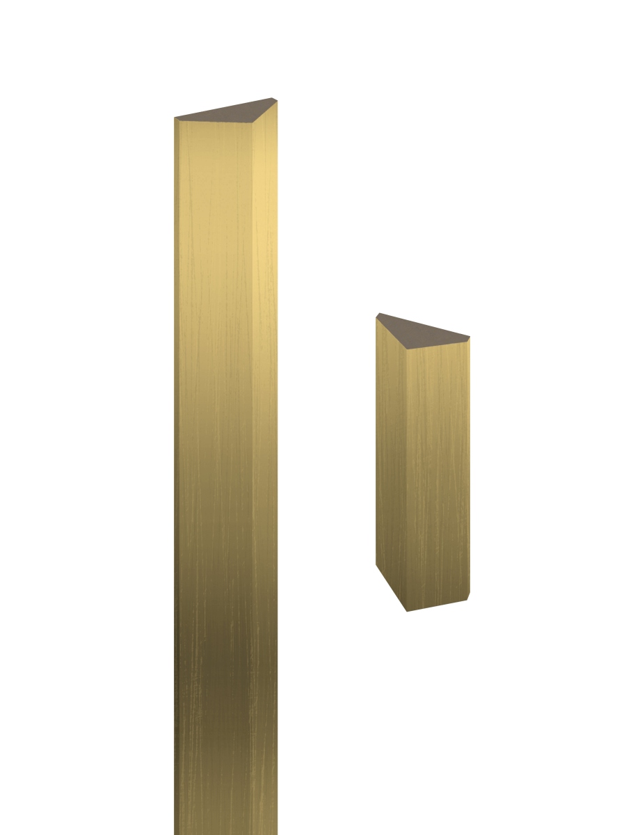 Wall cladding, lamella strip, wall lamella - gold 40 x 20 mm Wall cladding, lamella strip, wall lamella - gold 40 x 20 mm