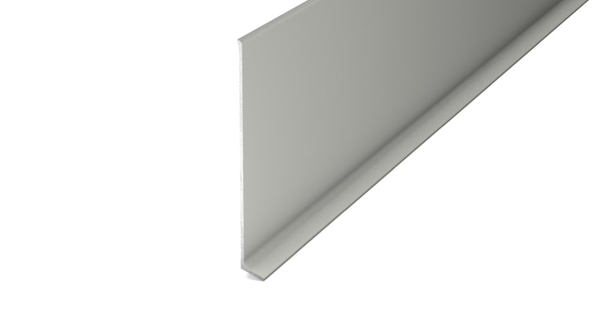 Aluminum skirting board for adhesive mounting 11 x 100 mm titan Aluminum skirting board for adhesive mounting 11 x 100 mm titan