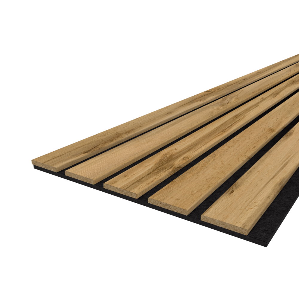 Akustikpaneel LX - Filzfarbe Schwarz 2600x400mm - verschiedene Farbe