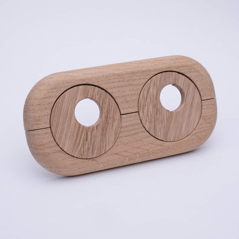 solid wood radiator cover plate for 18 mm hole diameter oak
