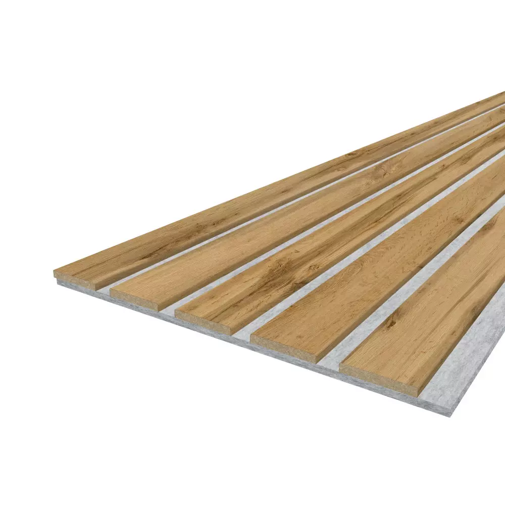 Akustikpaneel LX - Filzfarbe Grau 2600x400mm - verschiedene Farben