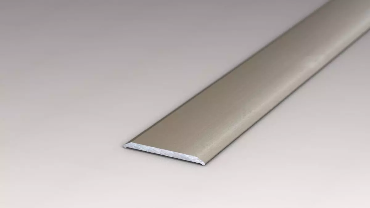 Übergangsprofil 24 mm selbstklebend Edelstahl matt - 2,70 m