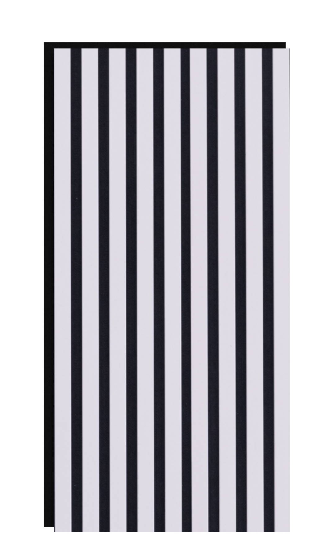 Akustikpaneel 800 x 400 mm Rose - Akustikfilz Schwarz - Wandverkleidung