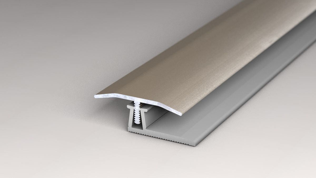 Transition profile  ECO-CLIP 0.90 m matt stainless steel Transition profile  ECO-CLIP 0.90 m matt stainless steel